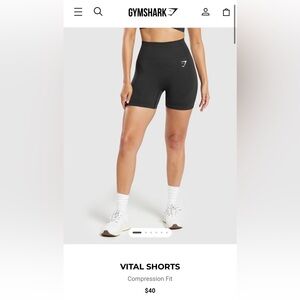 Gymshark Vital Black Compression Shorts